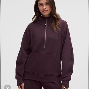 Lululemon Scuba Oversized Half-Zip Hoodie *Long Black Plum